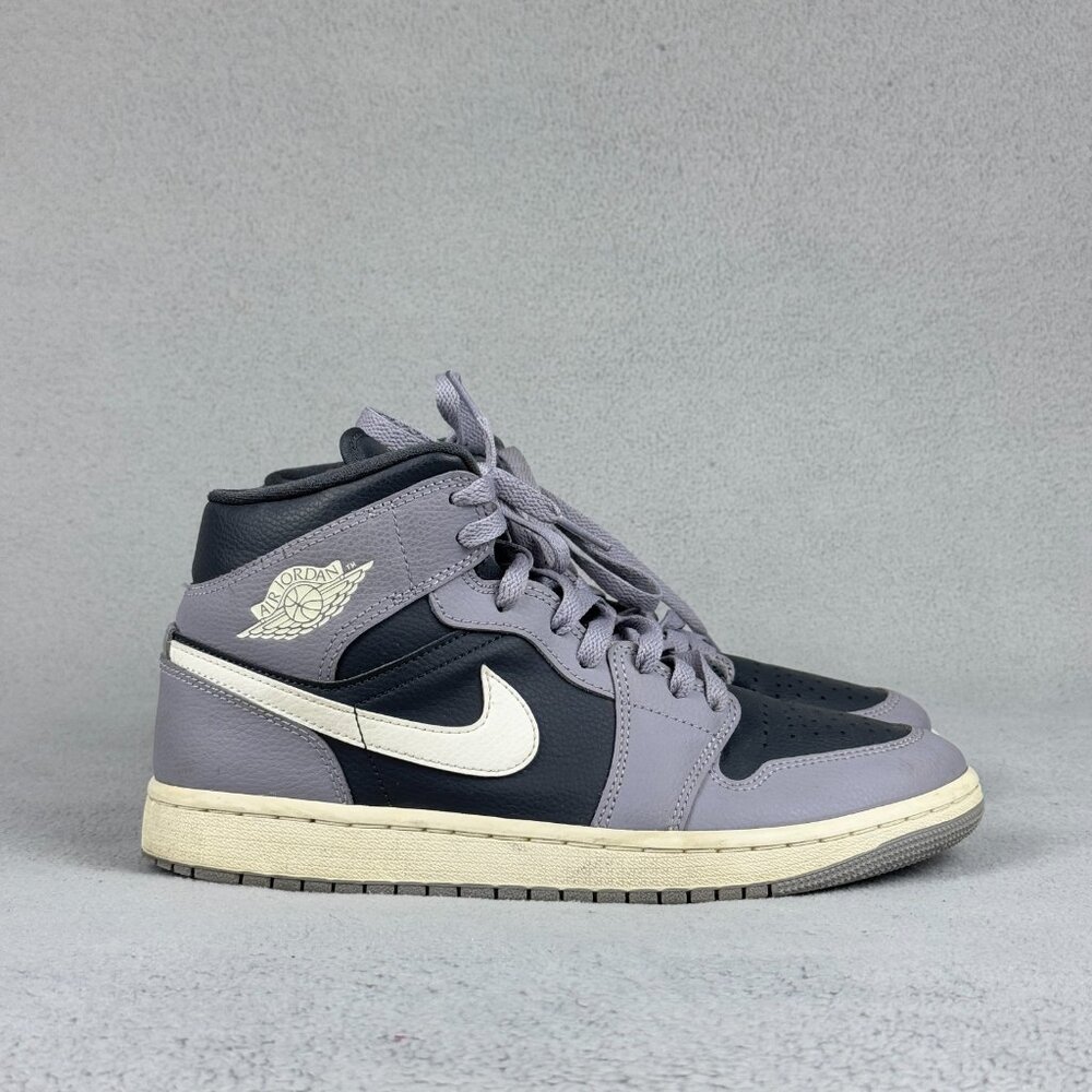 Nike Air Jordan 1 Mid Cement Grey Anthracite Womens Size 9